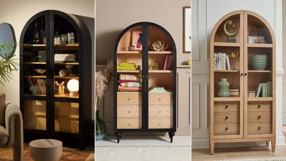 Arched cabinets