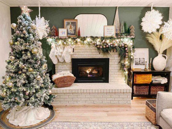 winter decorating ideas for fireplace mantels