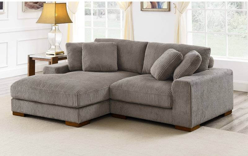 Corduroy Japandi Sectional Sofa