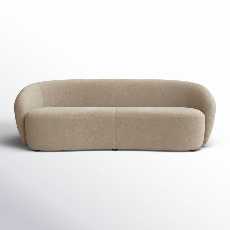 Amadora 90'' Chenille Upholstered Curved Sofa