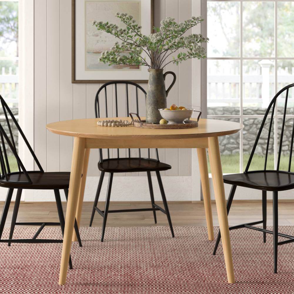 Aubrianah Round Solid Wood Dining Table