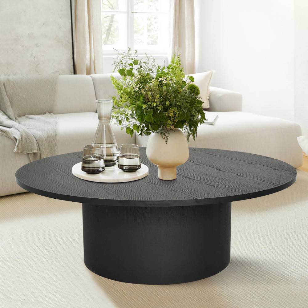 Giann Pedestal 40 Japandi Coffee Table