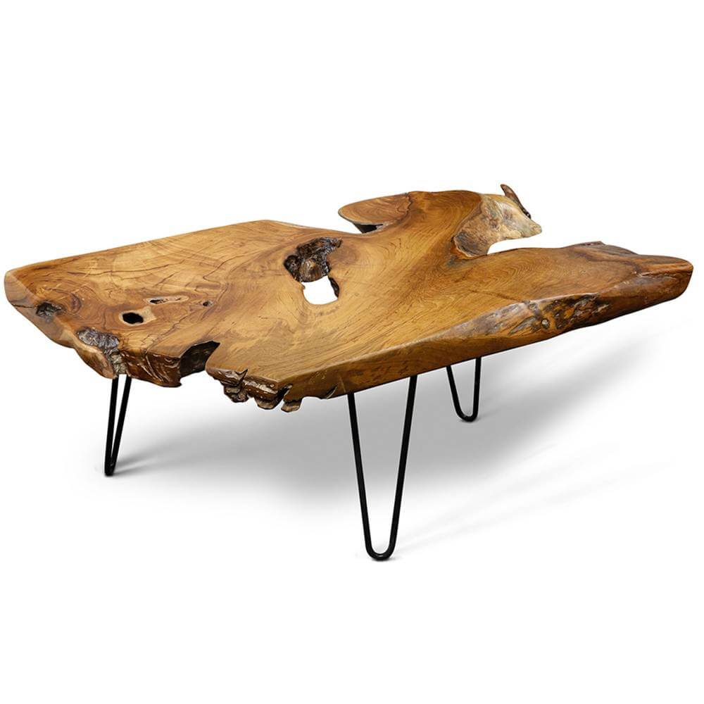 Thaxton Solid Wood Top Coffee Table