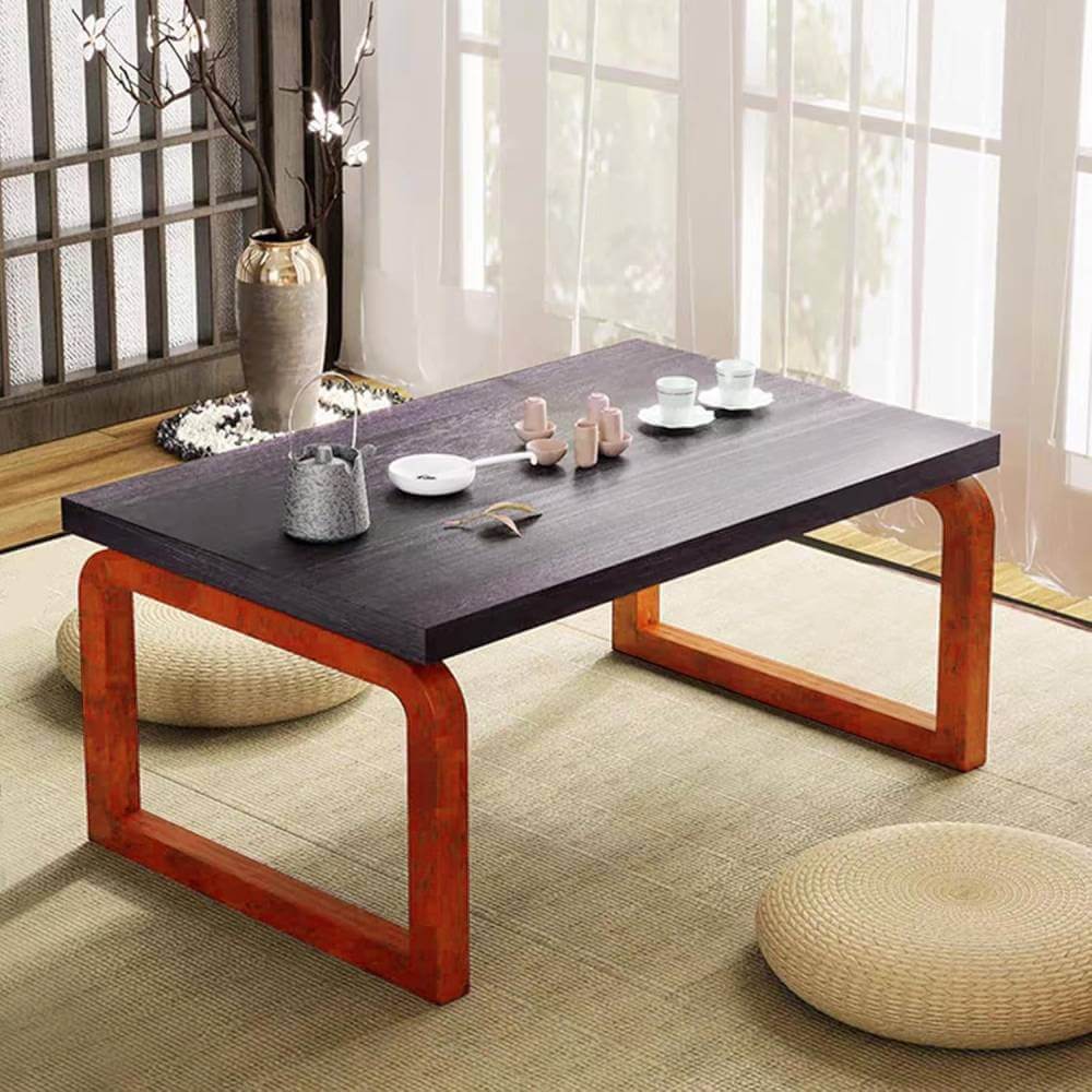 Wooden Japanese Floor Table for Meditation