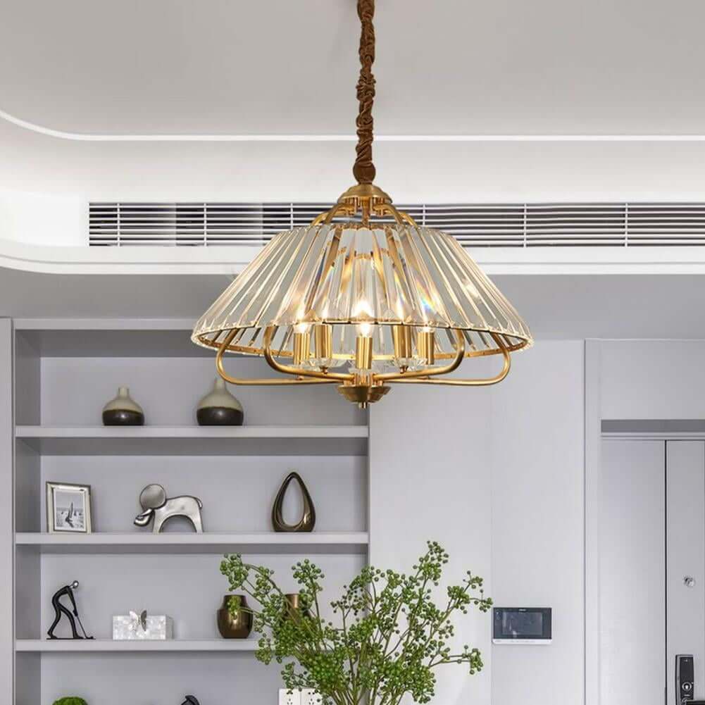 24 Crystal Japanese-Style Chandelier