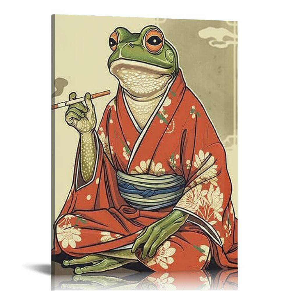 Acheng Vintage Frog Poster