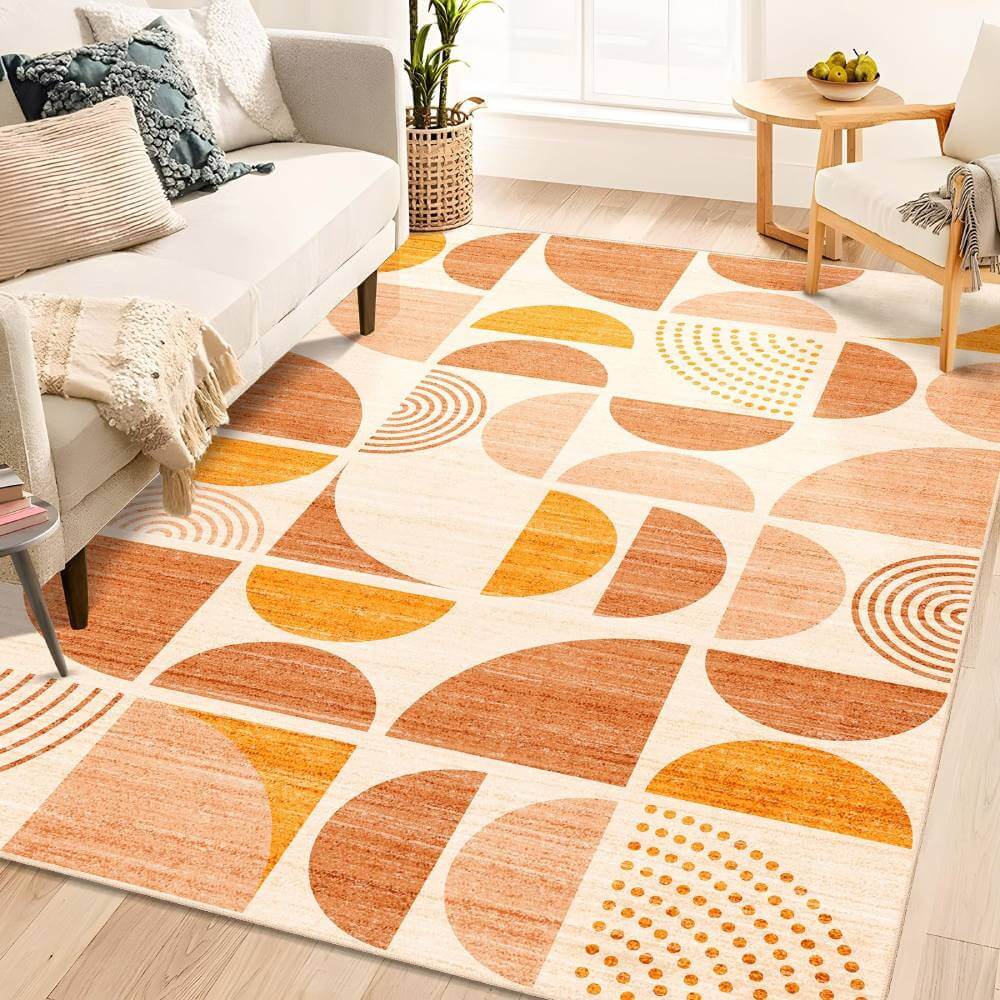 Japandi Area Rug for Living Room