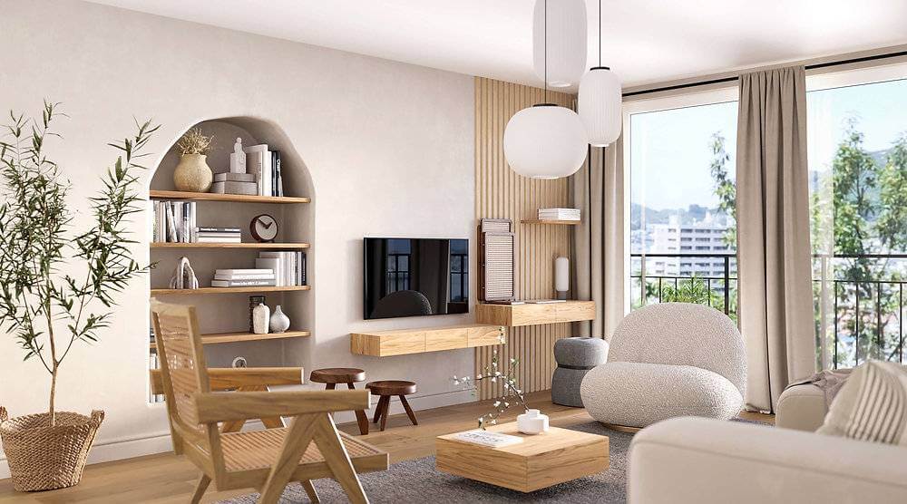 Japandi Color Palette for Living Rooms