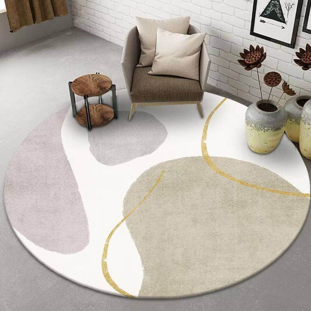 Japanese style Round Area Rug Mat