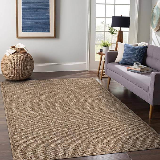 Natural Large Japandi Jute Rug