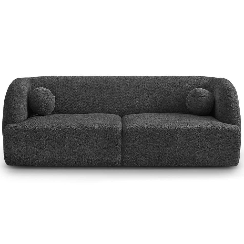 Querno Luxury Boucle Japandi Grey Couch