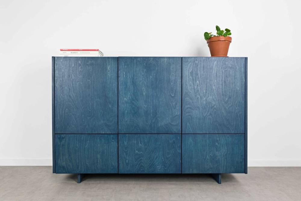 Minimalist Japandi Sideboard with Cabinets and Drawers