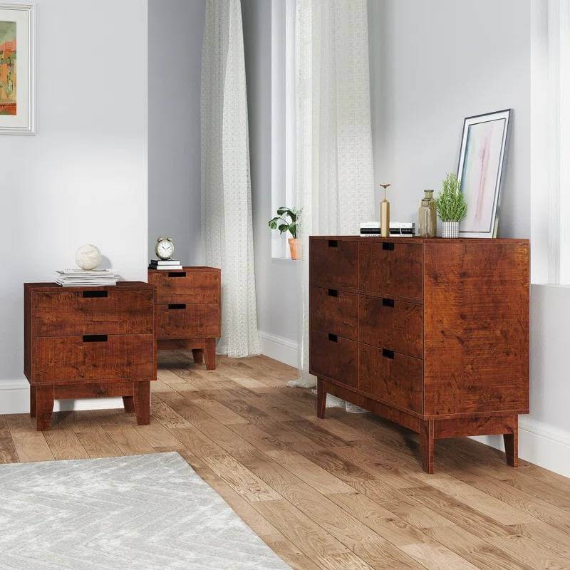 3 Piece Mid Century Modern Dresser Set