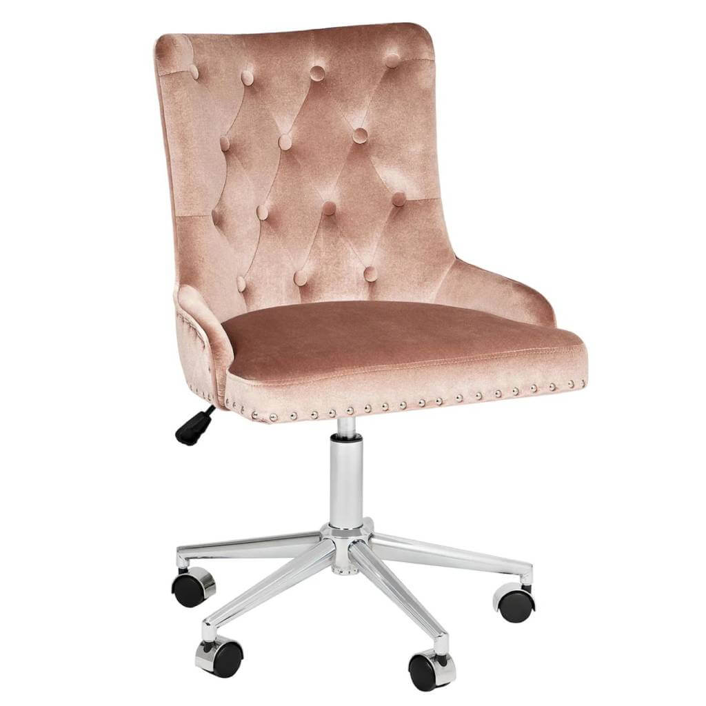 Armless Tufted Makeup Vanity Chair