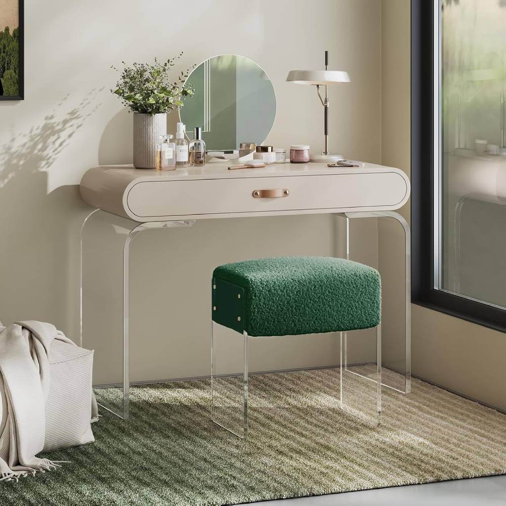 Modern Acrylic Vanity Stool