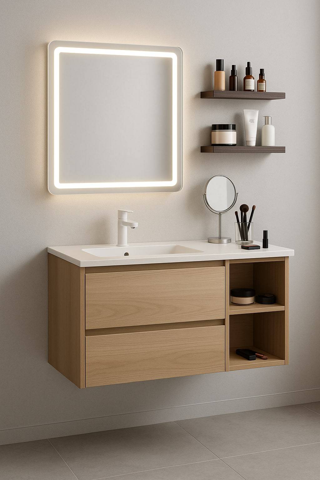 24 inch bathroom vanity for tight spaces