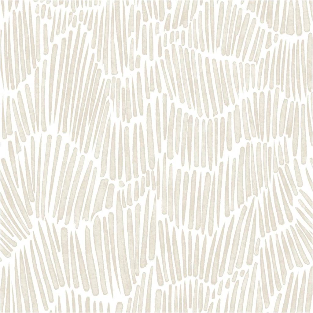 Beige Modern Striped Wallpaper