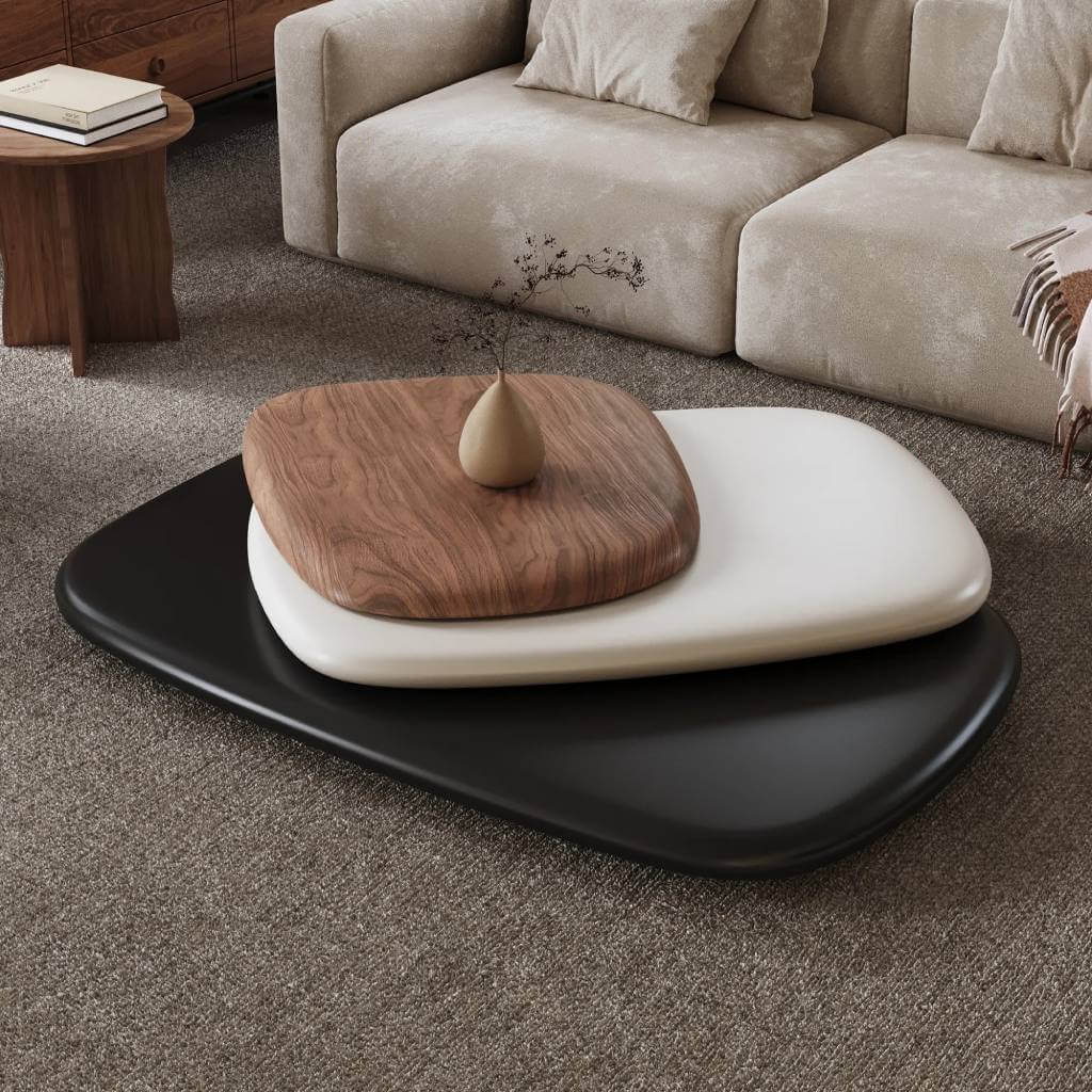 modern rotatable coffee table