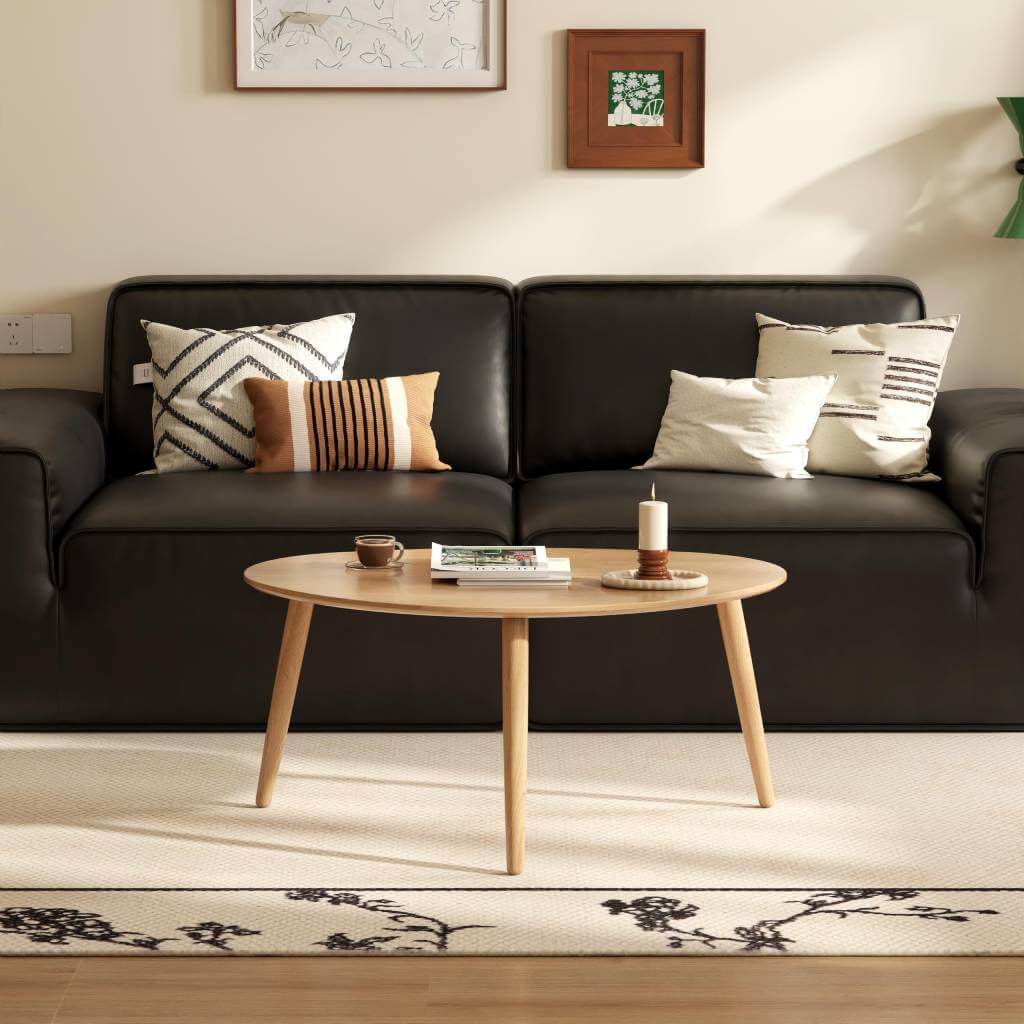small oval coffee table