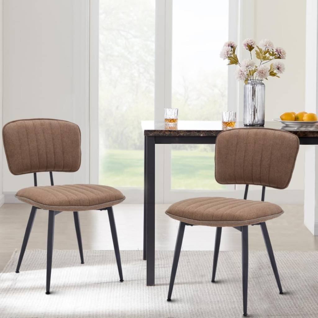 upholstered fabric dining chairs