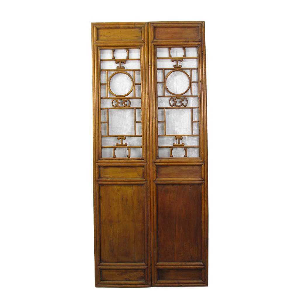 Paneled Wood Screen Doors Set of 2