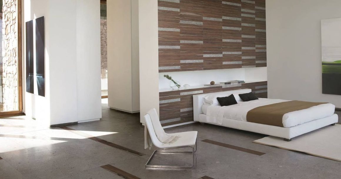 wood tile japandi style dark beige tile