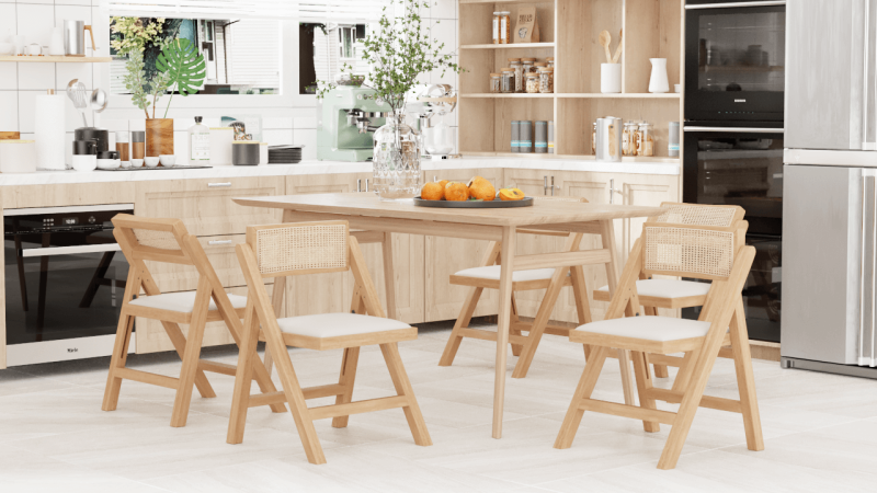 folding wood chairs dining room banner