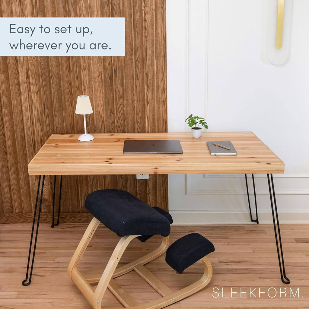 sleekform walnut wooden folding desk