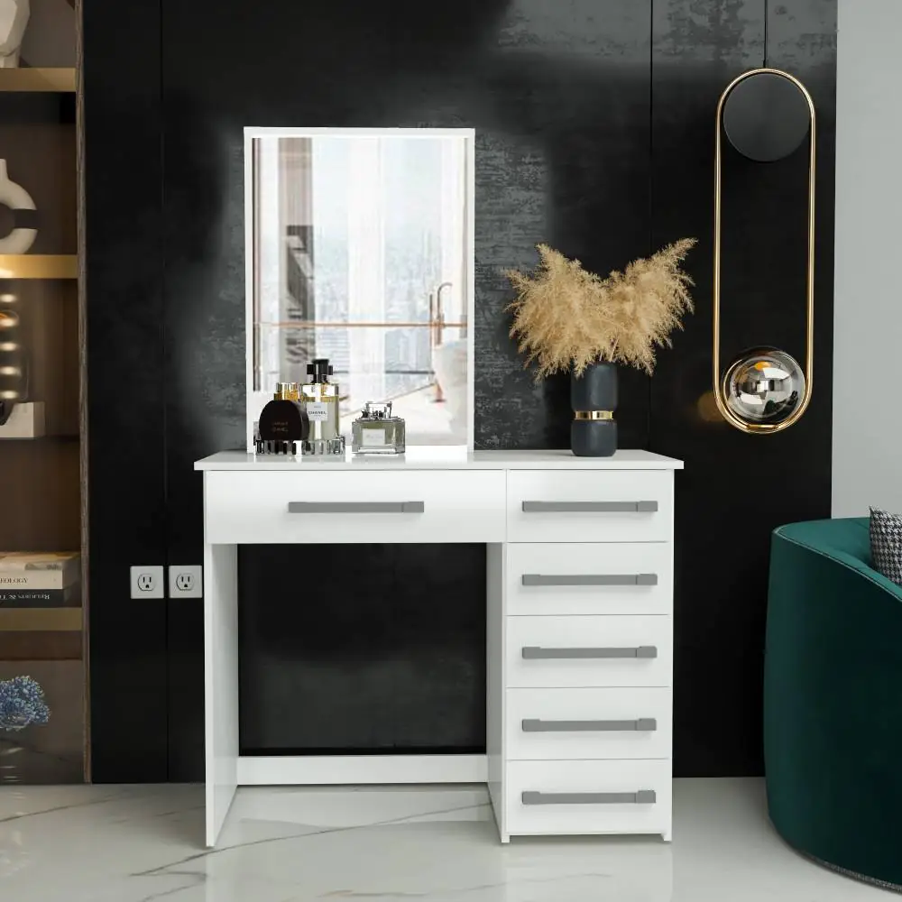 Boahaus Sofia Modern Makeup Vanity Table